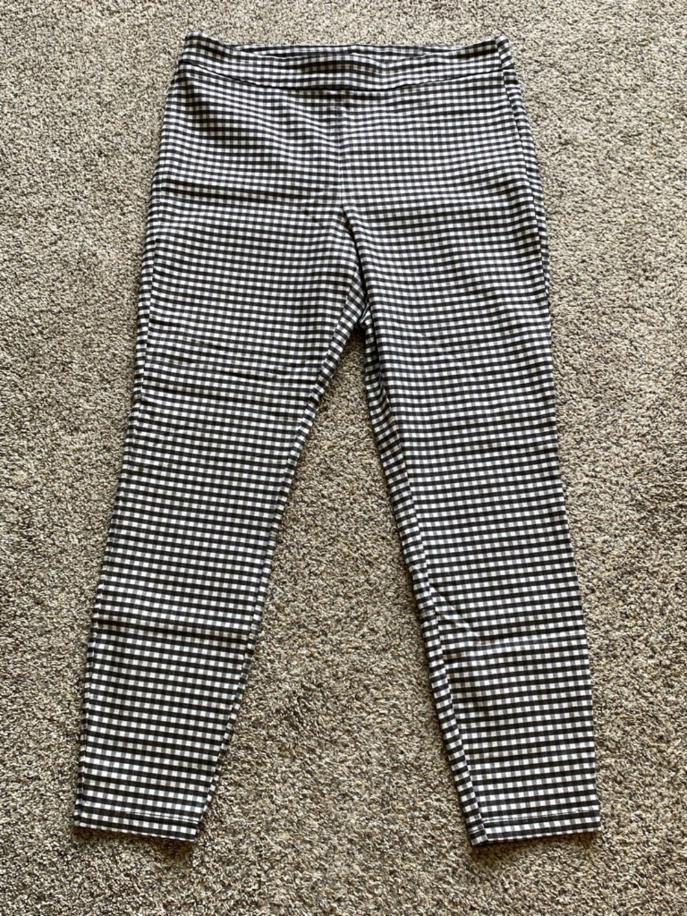 Nanette Lepore Women’s Black & White Gingham Skinny Pants Size Large